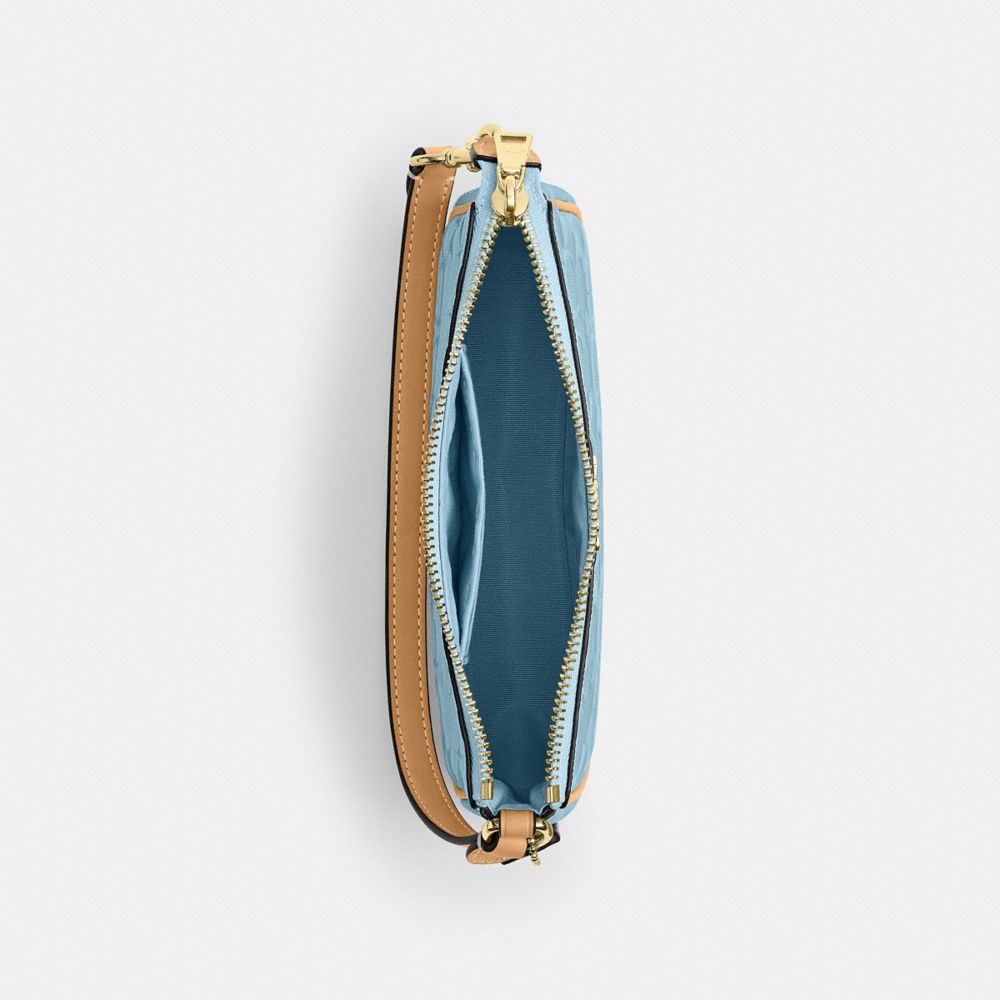 Coach Nolita 19 In Signature Leather With Charms Gold Light Blue