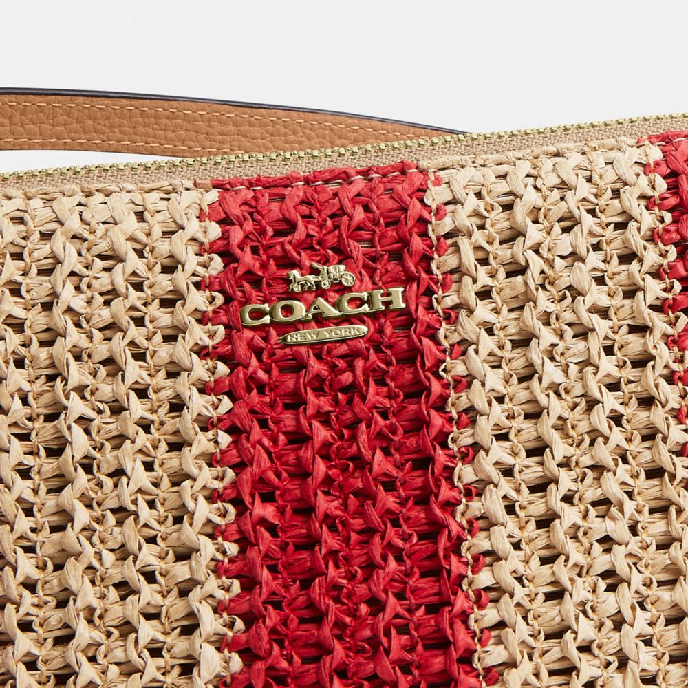 Coach Nolita 19 Gold Red Tan