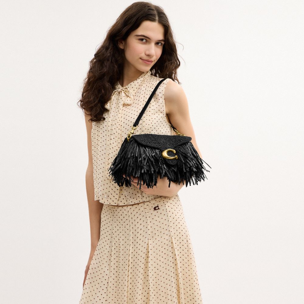 Coach Tabby Shoulder Bag 26 Brass Black