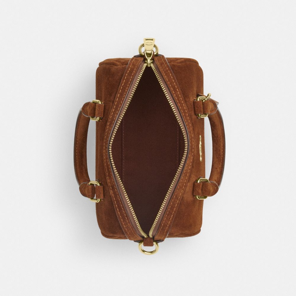 Coach Mini Rowan Crossbody Bag Gold/Warm Brown