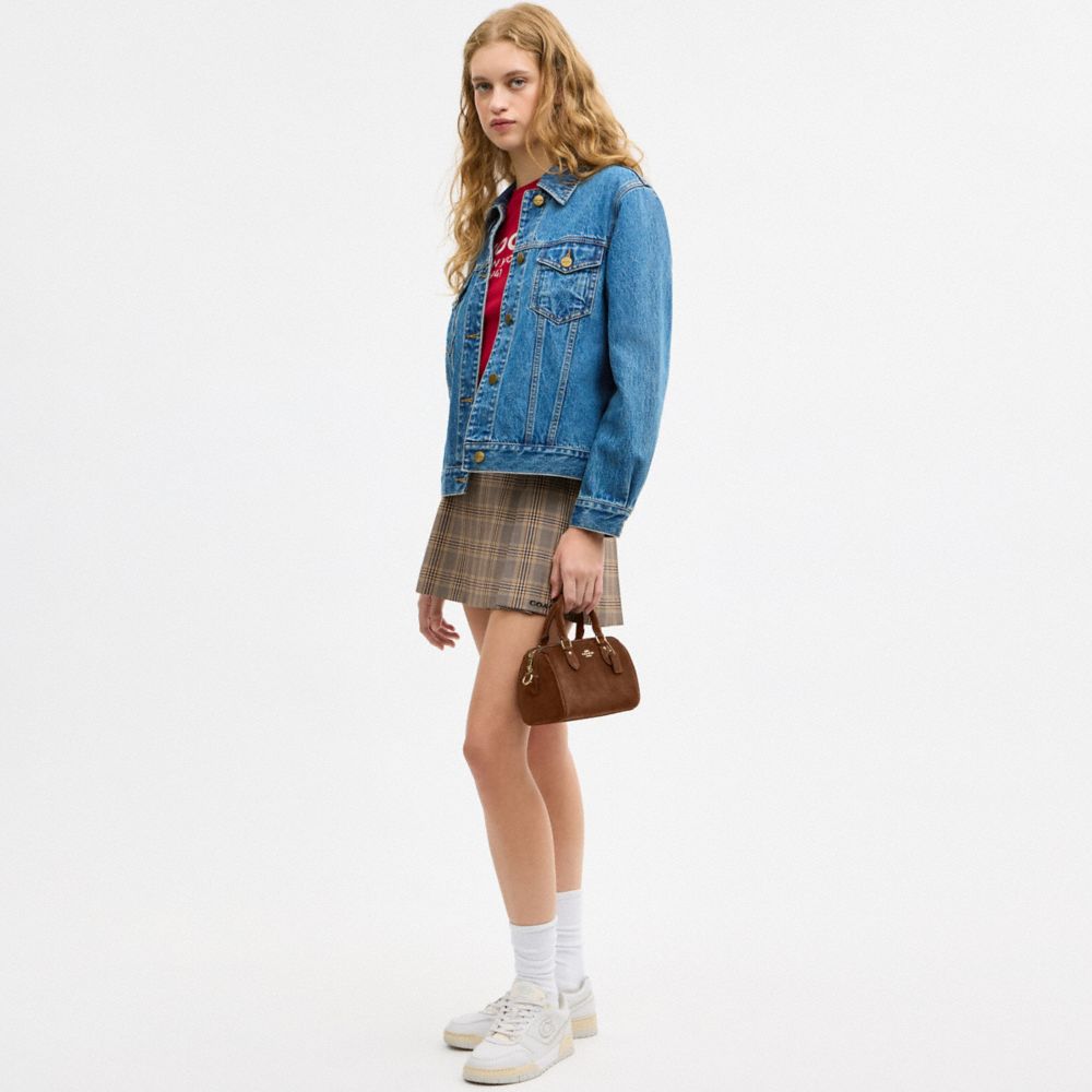 Coach Mini Rowan Crossbody Bag Gold/Warm Brown