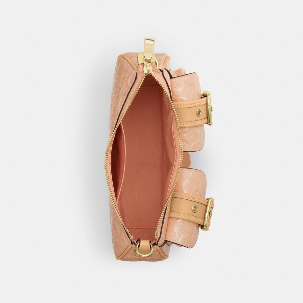 Coach Ashton Shoulder Bag In Signature Leather Gold Faded Blush