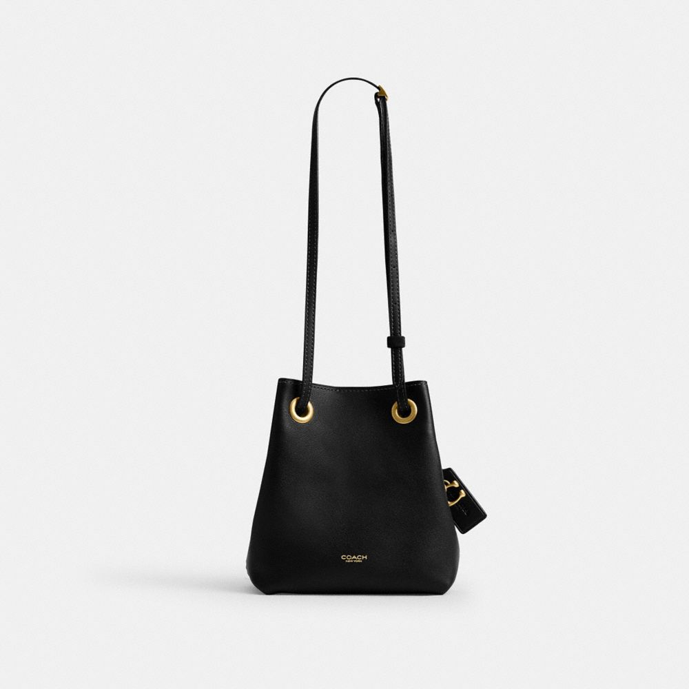 Coach Jade Drawstring Bag Brass/Black
