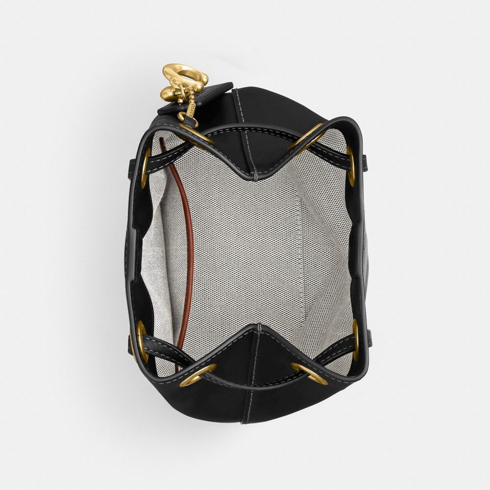 Coach Jade Drawstring Bag Brass/Black