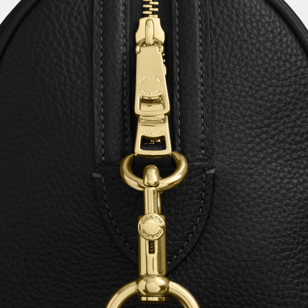 Coach Rowan Large Satchel Bag Gold Black