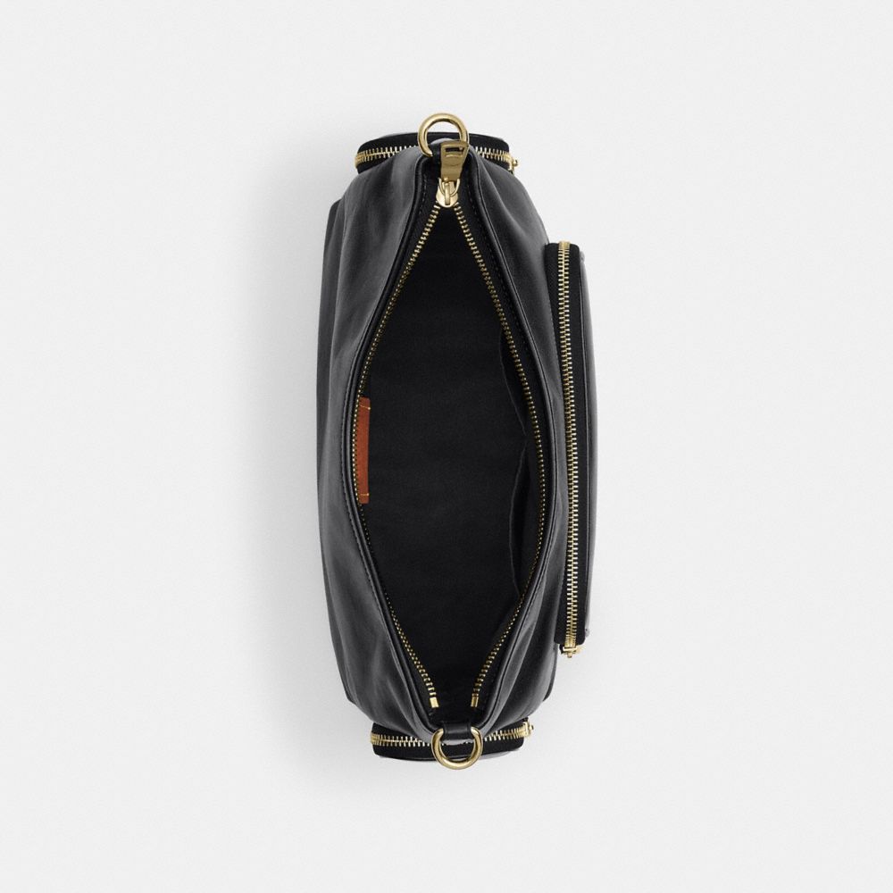 Coach Laurel Shoulder Bag With Pockets Gold/Black