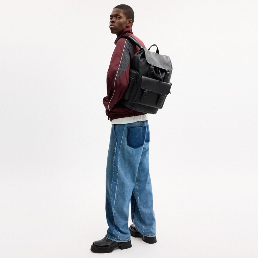 Coach Sprint Backpack Matte Black Black