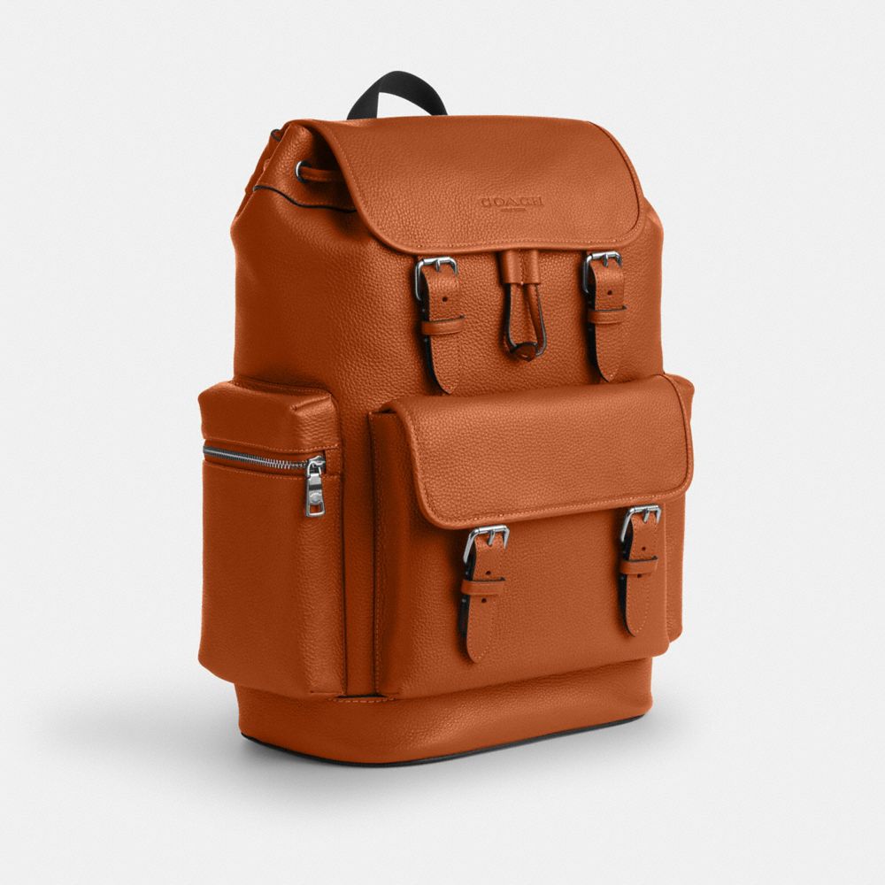 Coach Sprint Backpack Silver Amber Brown