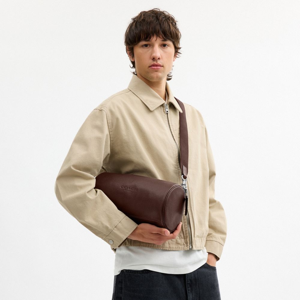 Coach Andre Barrel Bag 30 Silver Maple