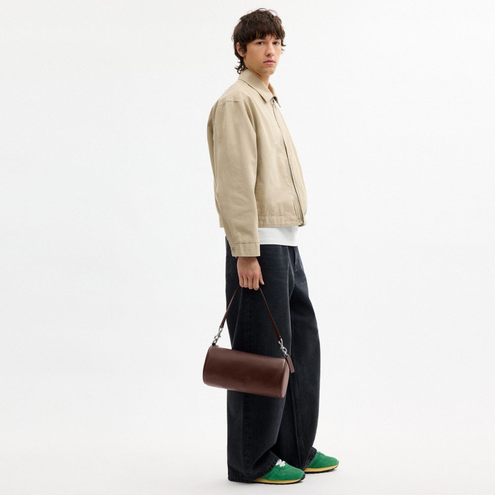 Coach Andre Barrel Bag 30 Silver Maple