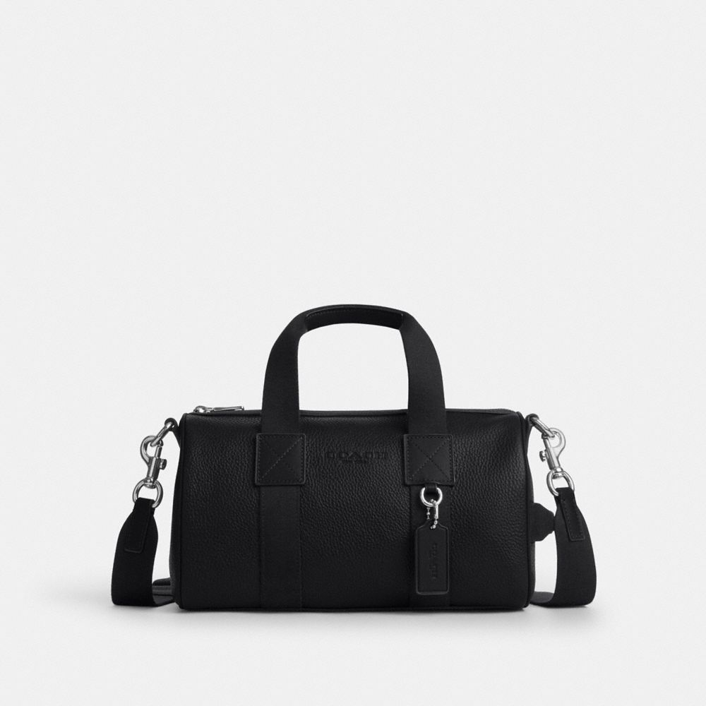 Coach Explorer Duffle Bag 28 Silver Black
