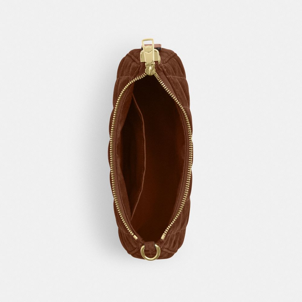 Coach Teri Shoulder Bag With Quilting Gold/Warm Brown