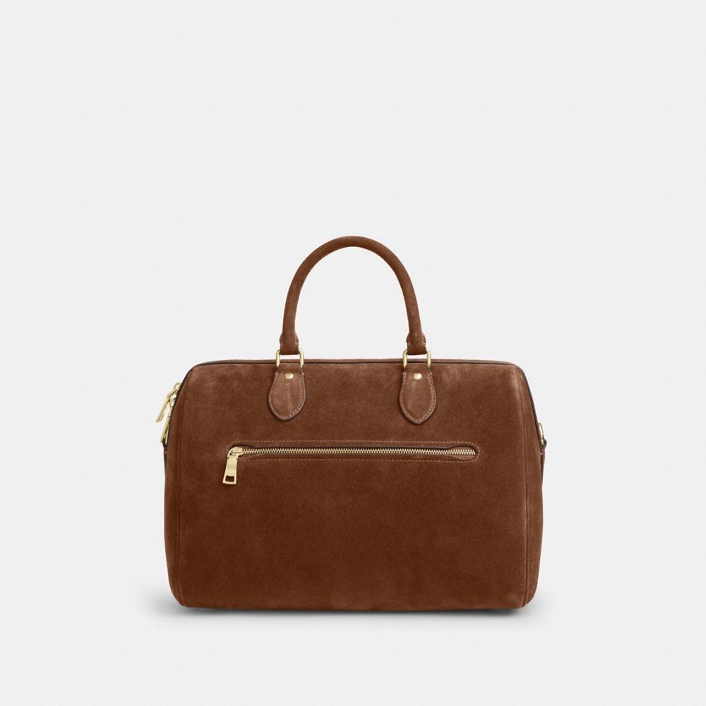 Coach Rowan Large Satchel Bag Gold/Warm Brown