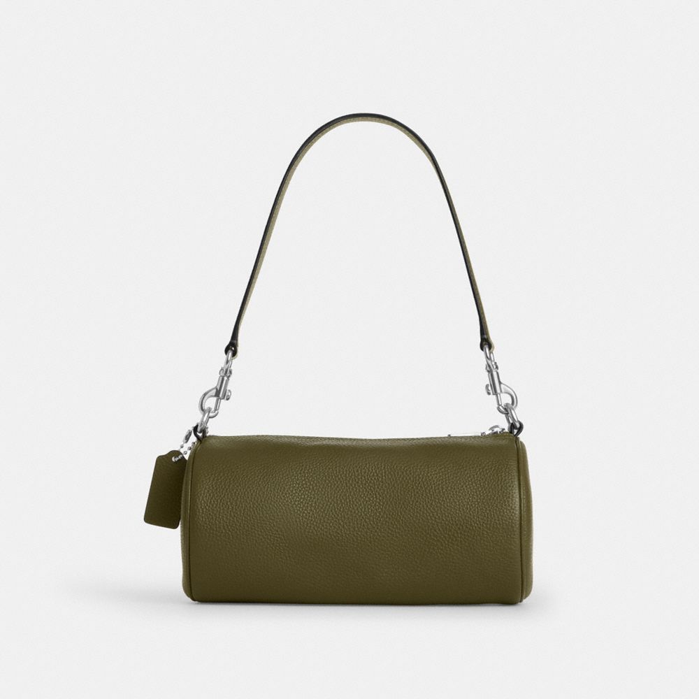 Coach Andre Barrel Bag 24 Silver Olive