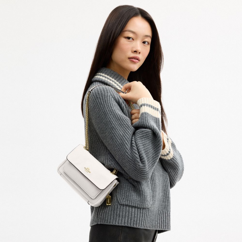 Coach Elodie Crossbody Bag 18 Gold Chalk