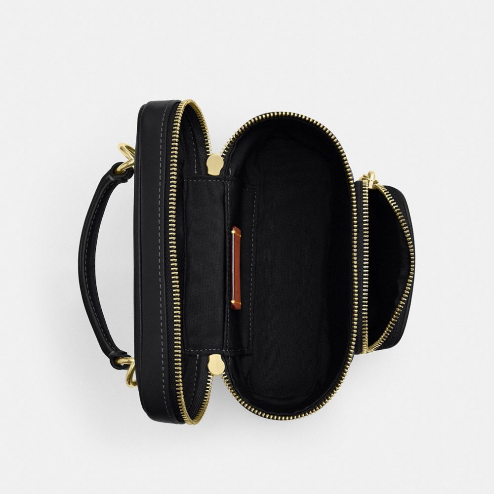 Coach Rainer Crossbody Bag 18 With Pocket Gold/Black