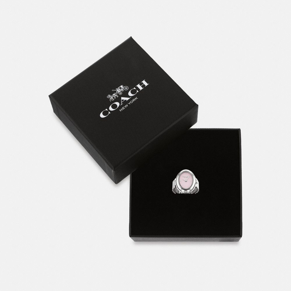 Coach Sammy Ring Watch, 18 Mm X 22.5 Mm Stainless Steel