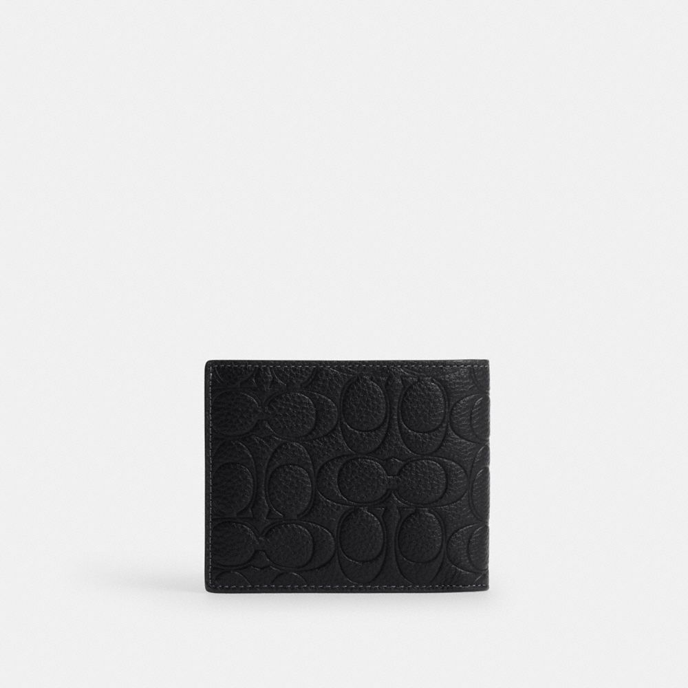 Coach 3-In-1 Wallet In Signature Leather Black