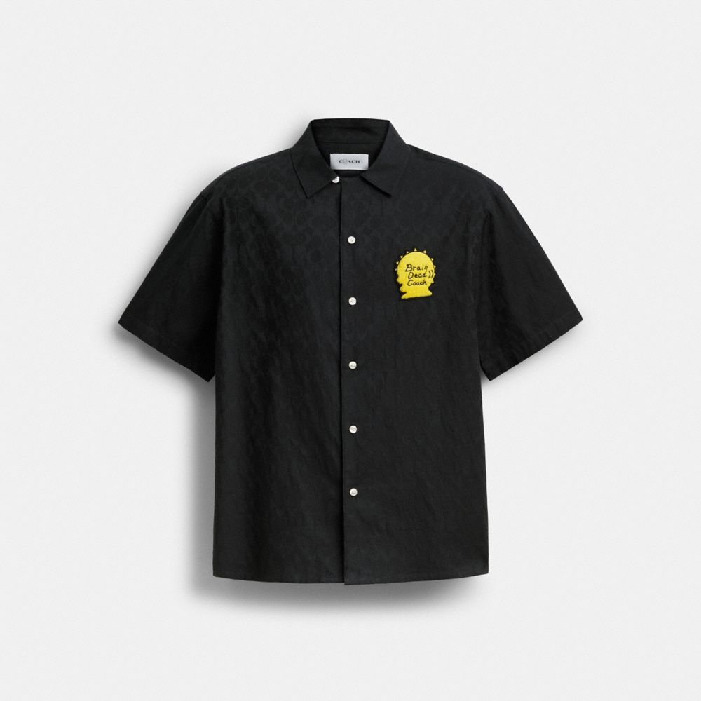 Coach Coach | Brain Dead Signature Camp Shirt Black