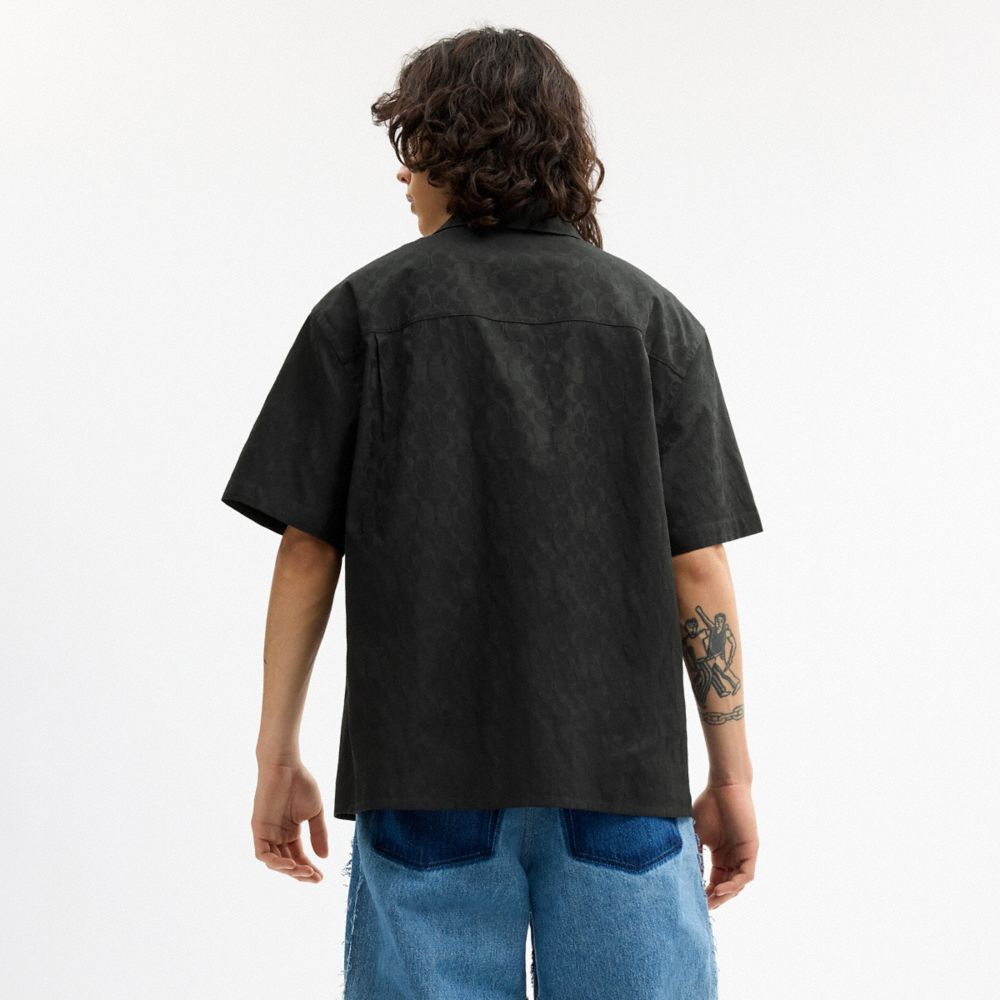 Coach Coach | Brain Dead Signature Camp Shirt Black