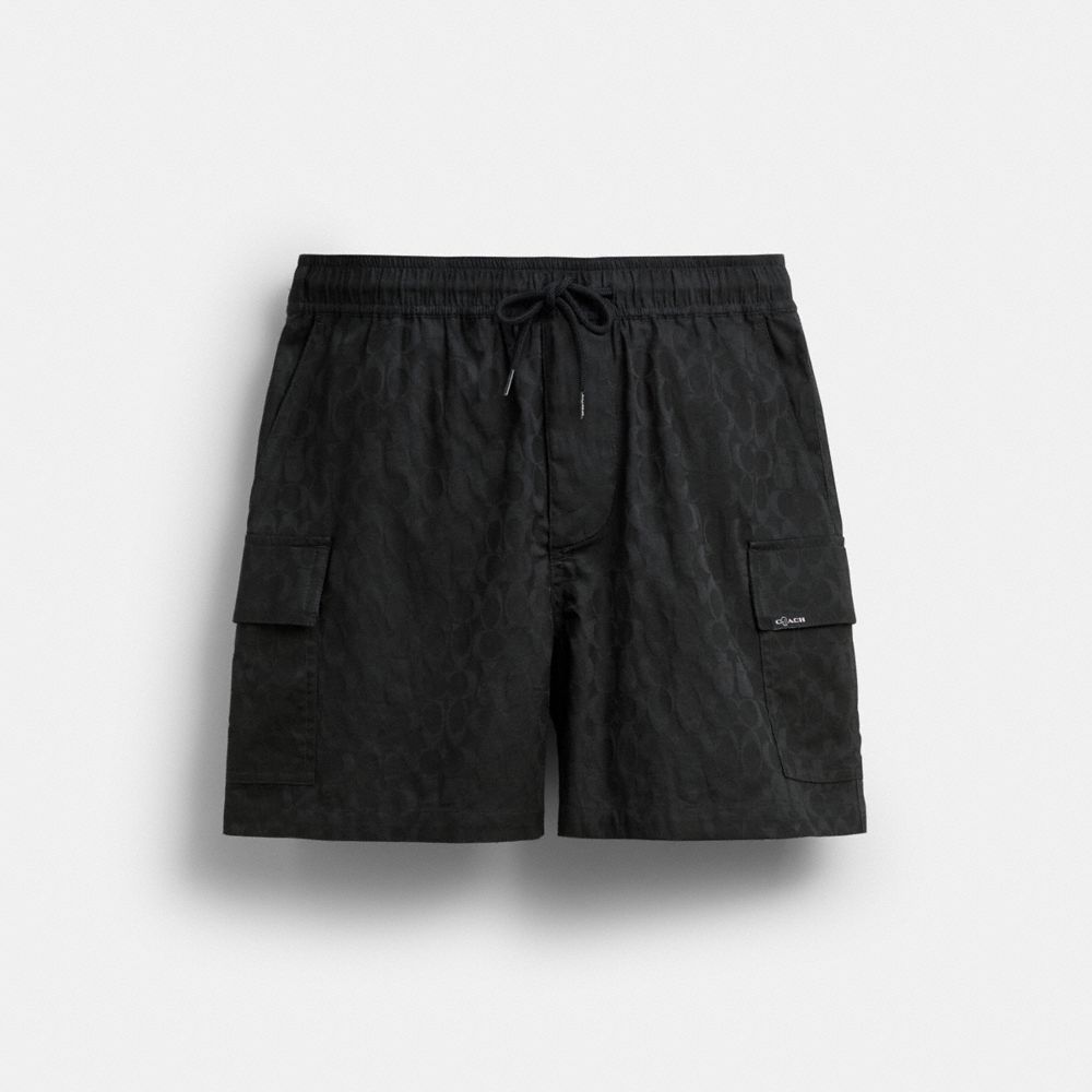 Coach Coach | Brain Dead Signature Camp Shorts Black
