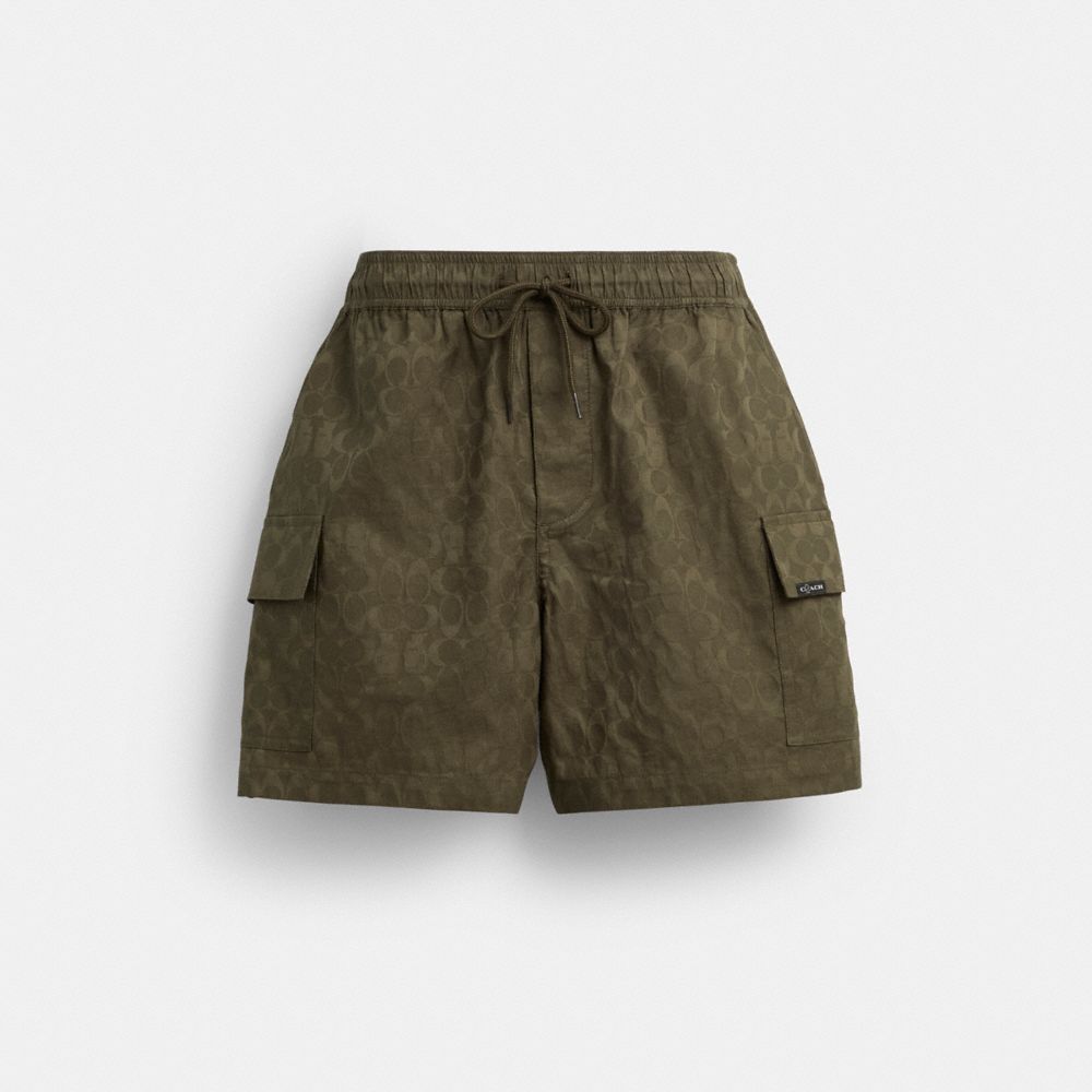 Coach Coach | Brain Dead Signature Camp Shorts Green