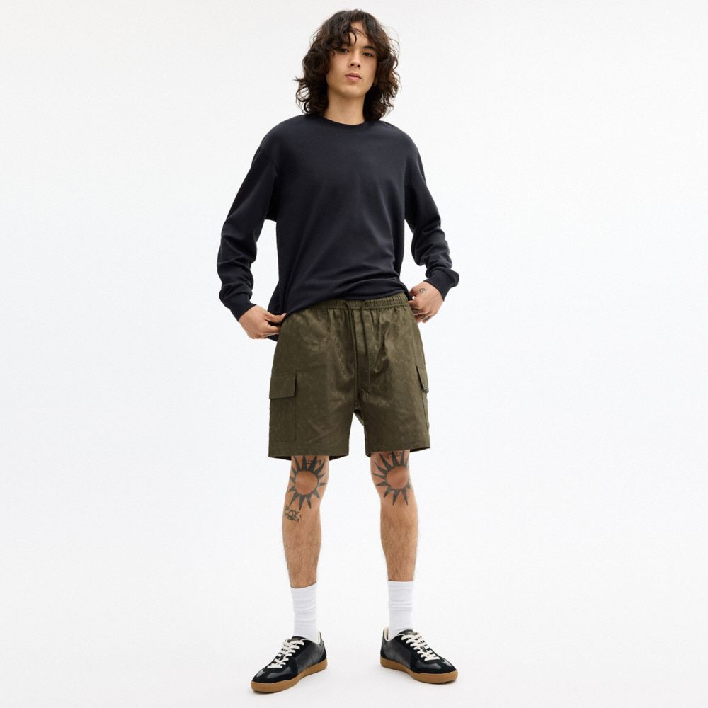 Coach Coach | Brain Dead Signature Camp Shorts Green