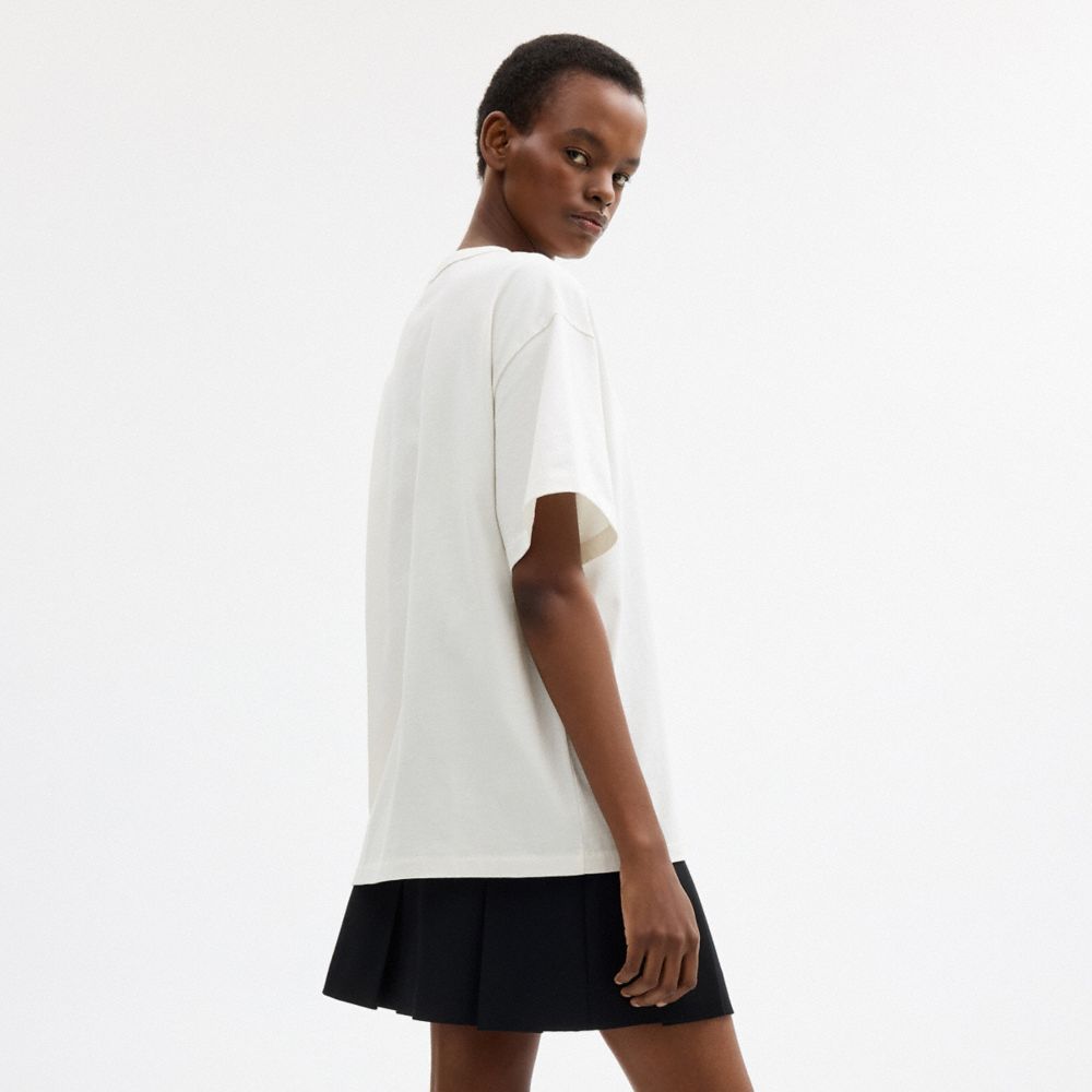 Coach Coach | Brain Dead Head T Shirt In Organic Cotton White