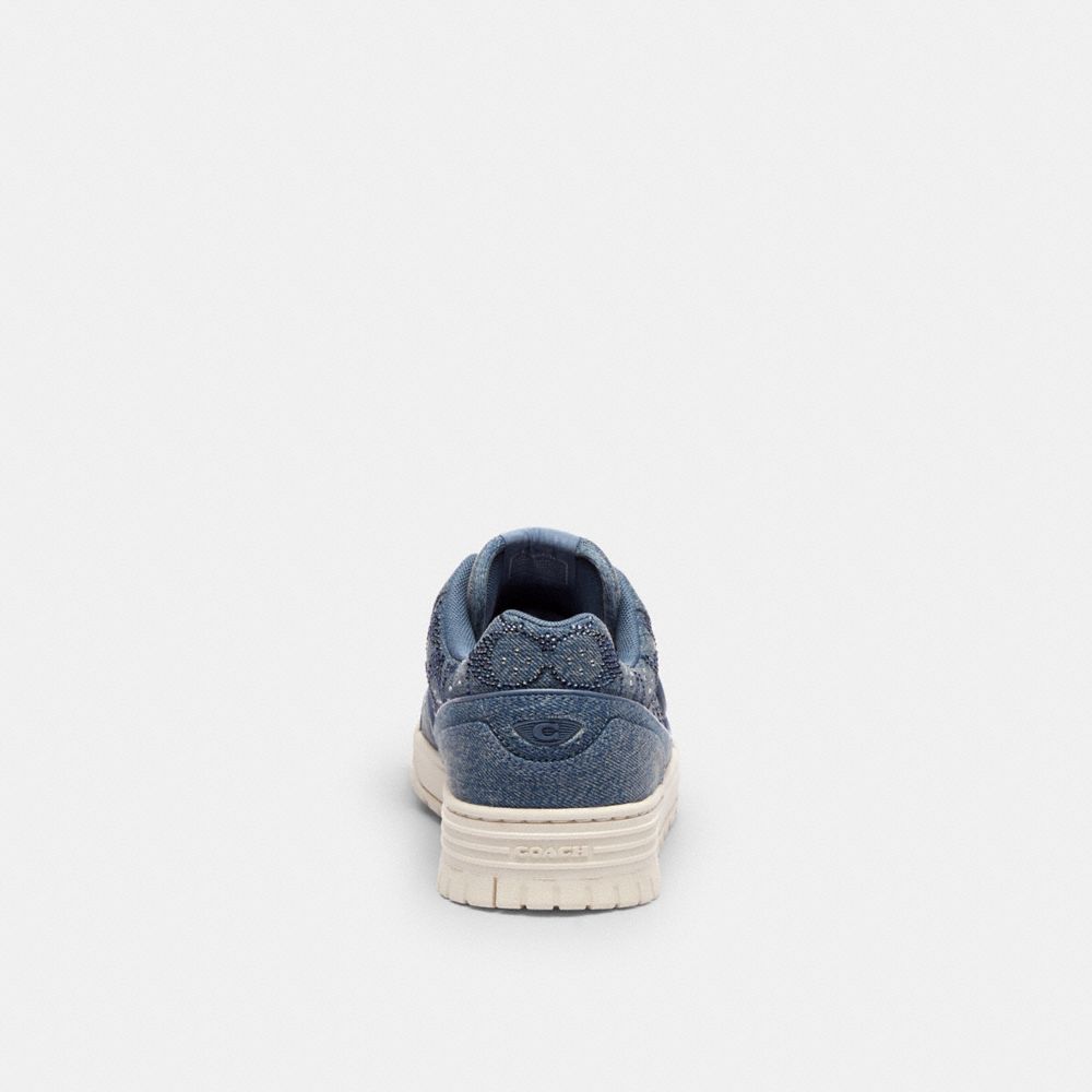 Women's Coach Soho Sneaker In Signature Denim Denim Blue