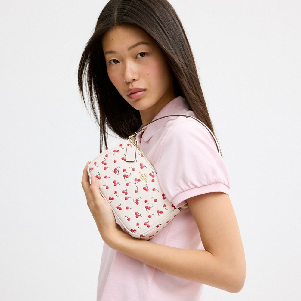 Coach Nolita 19 With Cherry Print Gold Chalk Multi