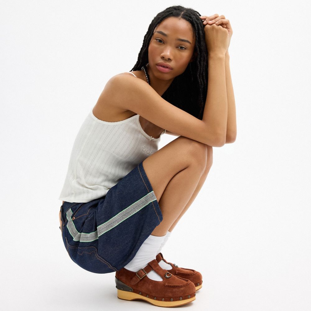 Women's Coach Coach | Brain Dead Wooden Mary Jane Dark Burlwood