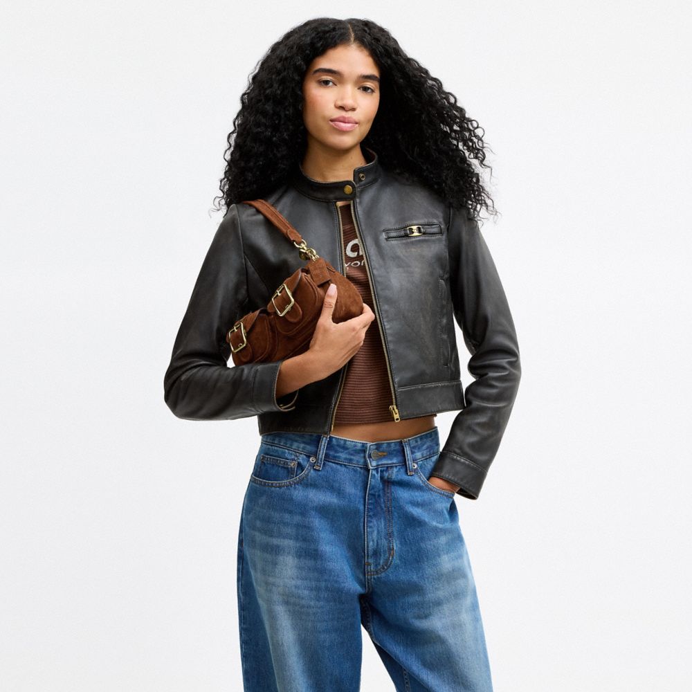 Coach Ashton Shoulder Bag Gold/Warm Brown