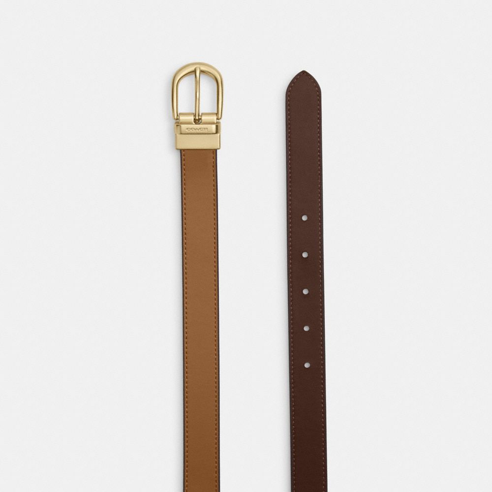 Coach Classic Buckle Cut To Size Reversible Belt, 25 Mm Im Honey Brown Maple