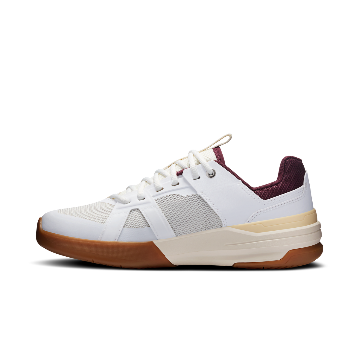 On The Roger Clubhouse Pro White Maroon Kids