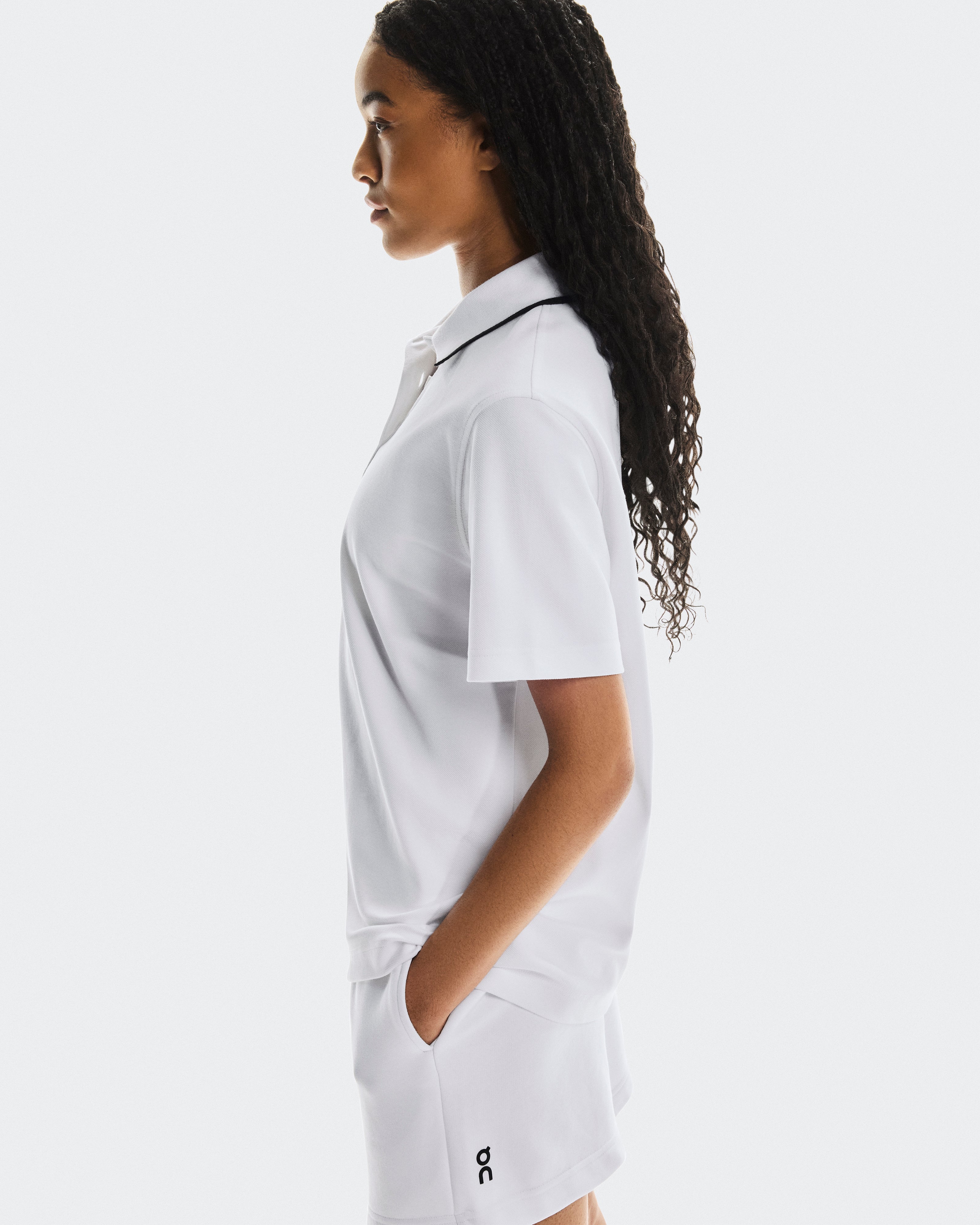 On Courtside Polo White (Women'S)