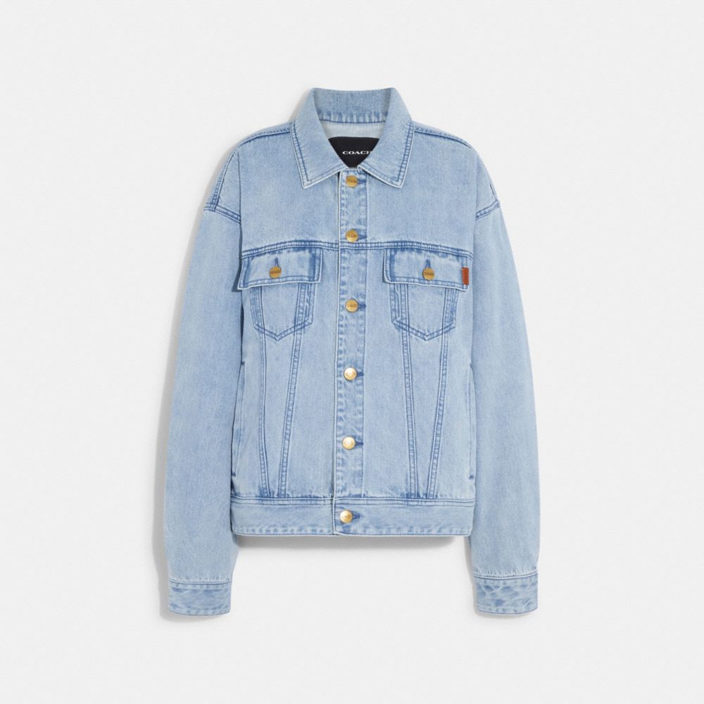 Coach Novelty Denim Jacket Light Wash
