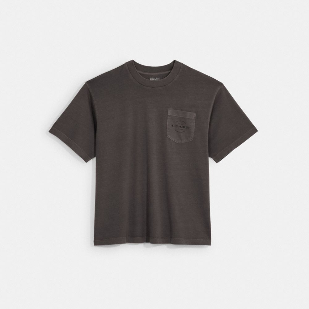 Coach Pocket T Shirt Smoke