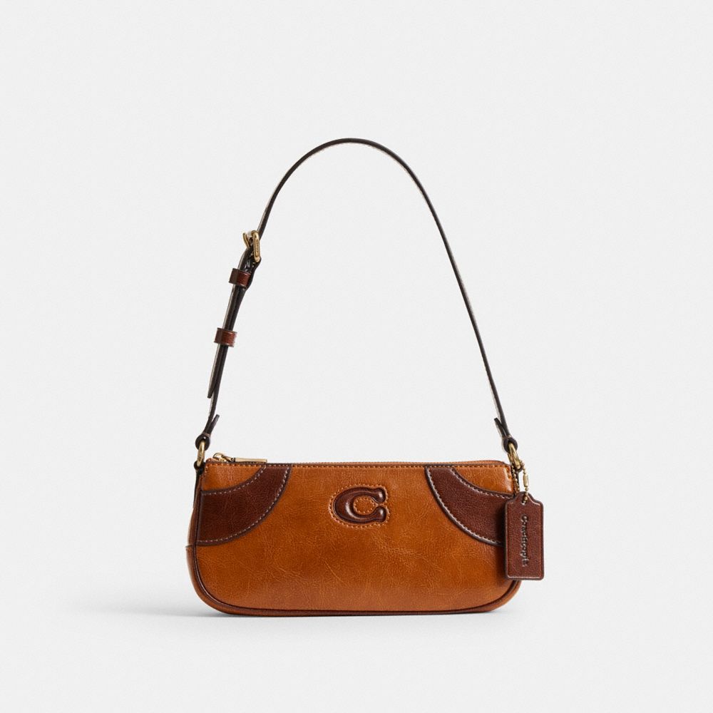 Coach Bowling Small Shoulder Bag Tan Saddle