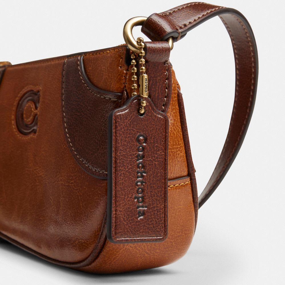 Coach Bowling Small Shoulder Bag Tan Saddle