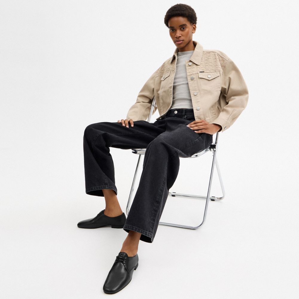 Women's Coach Soft Derby Black
