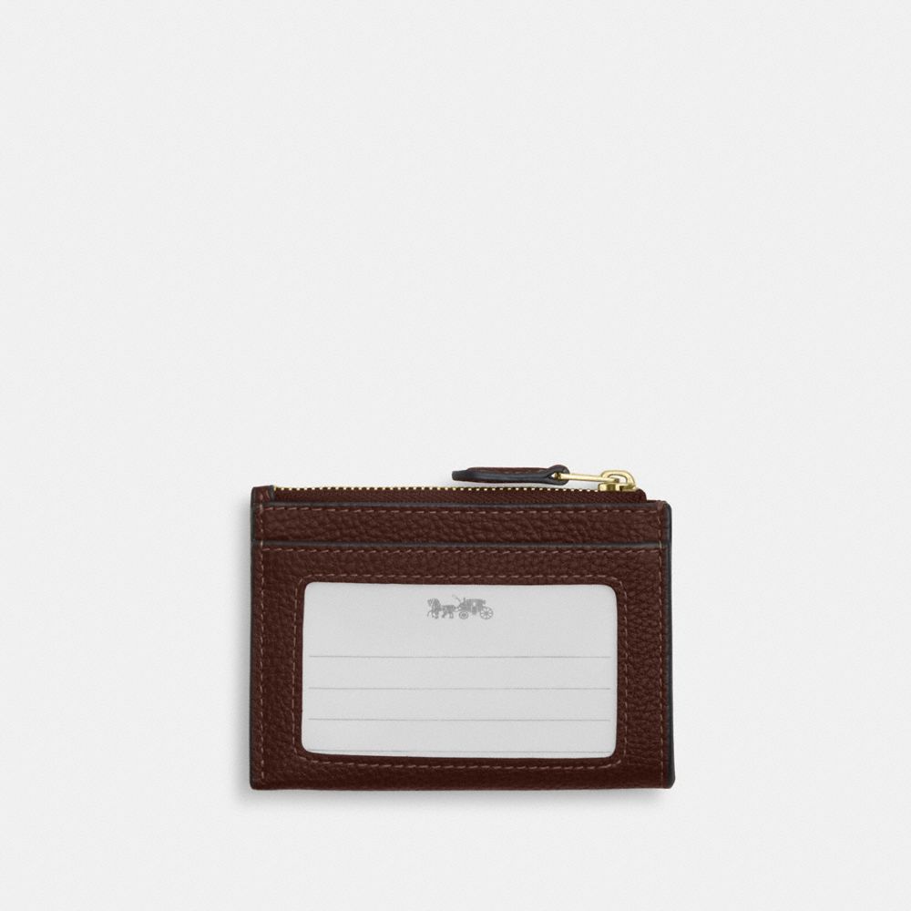 Coach Mini Skinny ID Case Gold/Maple