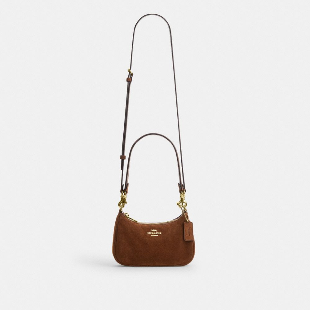 Coach Teri Mini Crossbody Bag Gold/Warm Brown