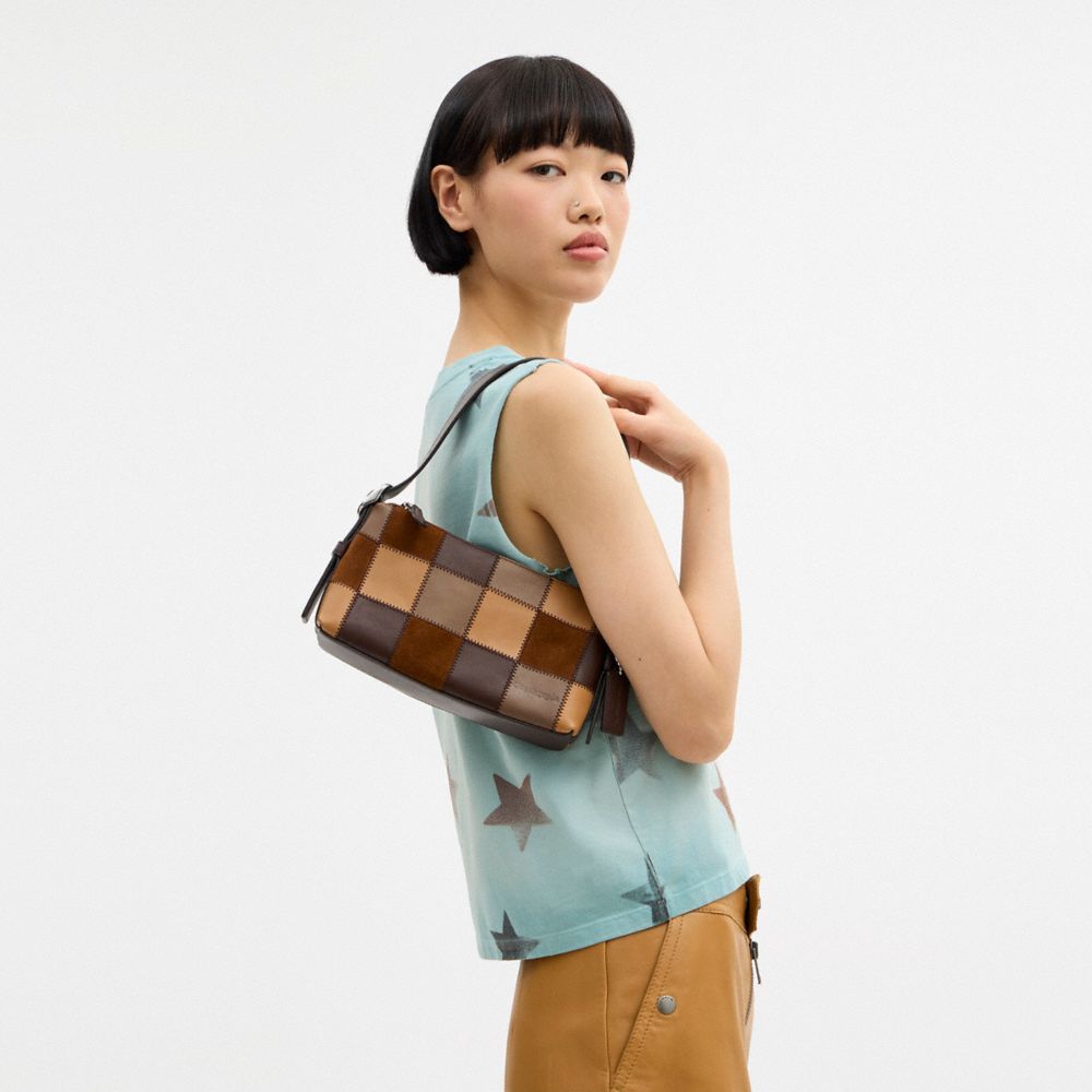 Coach Alter/Ego Small Slouchy Shoulder Bag Tan Multi