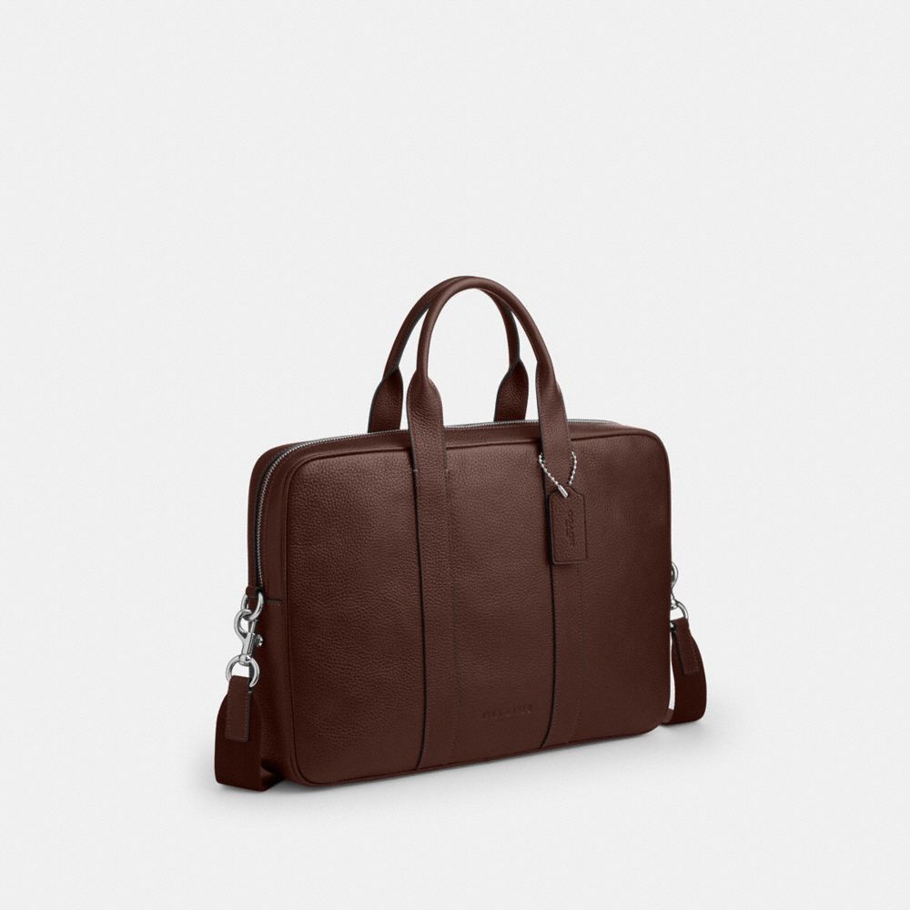 Coach Austin Brief Silver/Maple