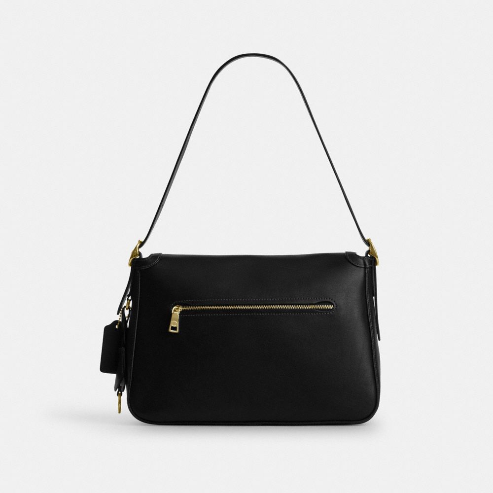 Coach Etta Flap Bag Gold/Black