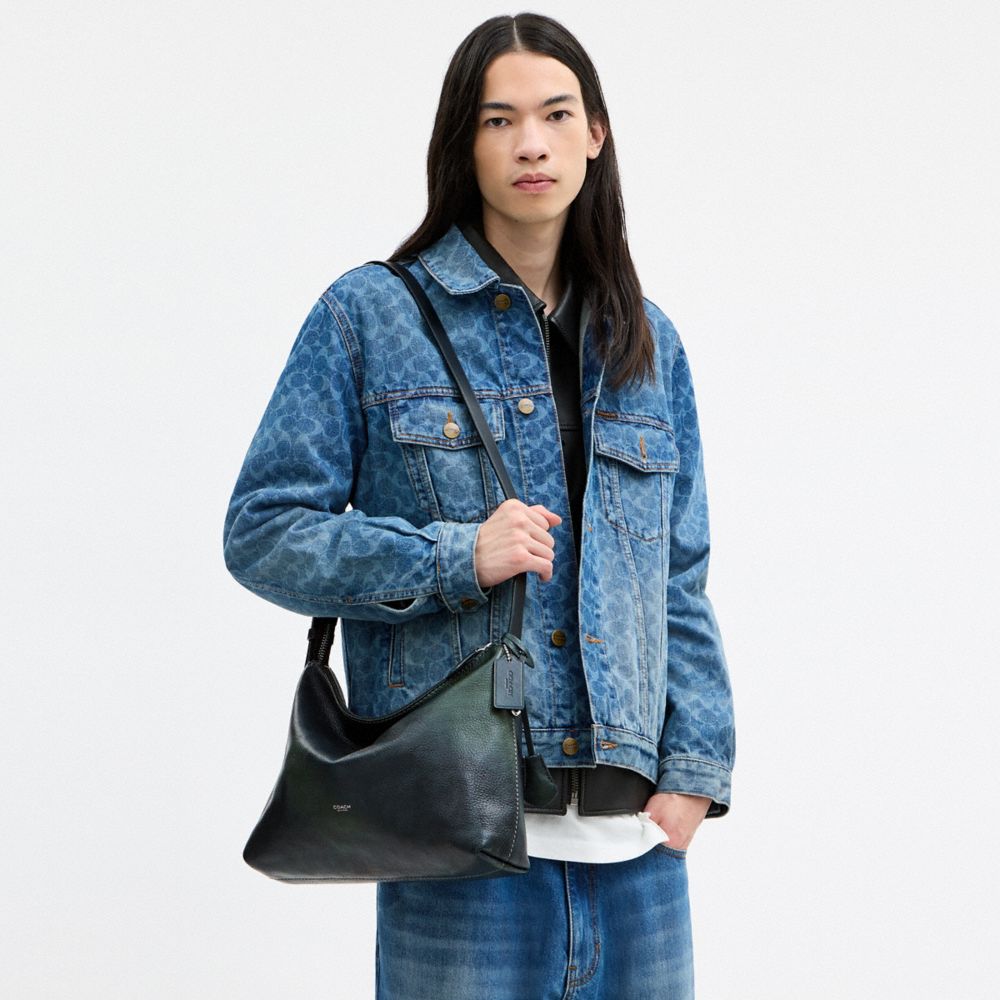 Coach Mott Messenger Bag 33 Navy/Green