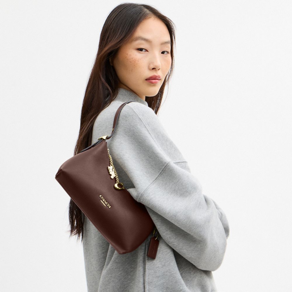 Coach Emeilia Shoulder Bag Gold/Maple