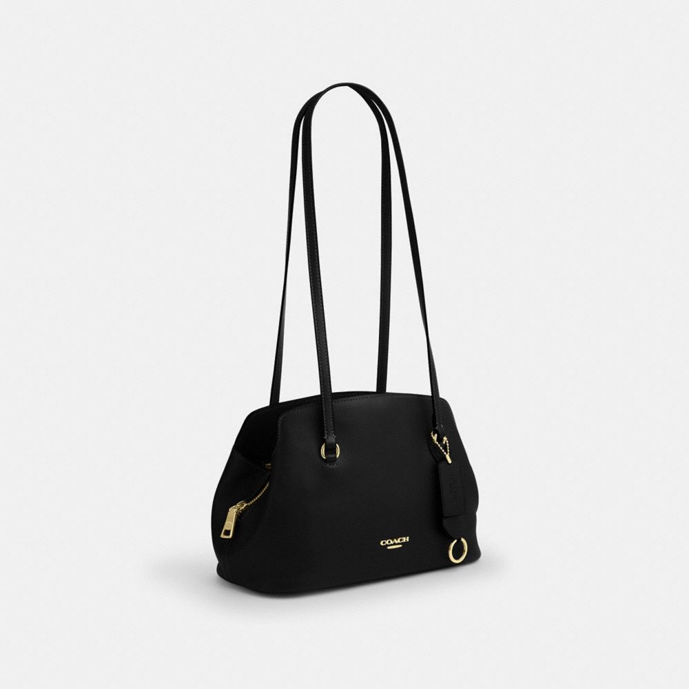 Coach Elise Shoulder Bag Gold/Black