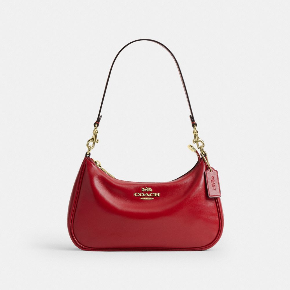 Coach Soft Teri Shoulder Bag Gold/Poppy