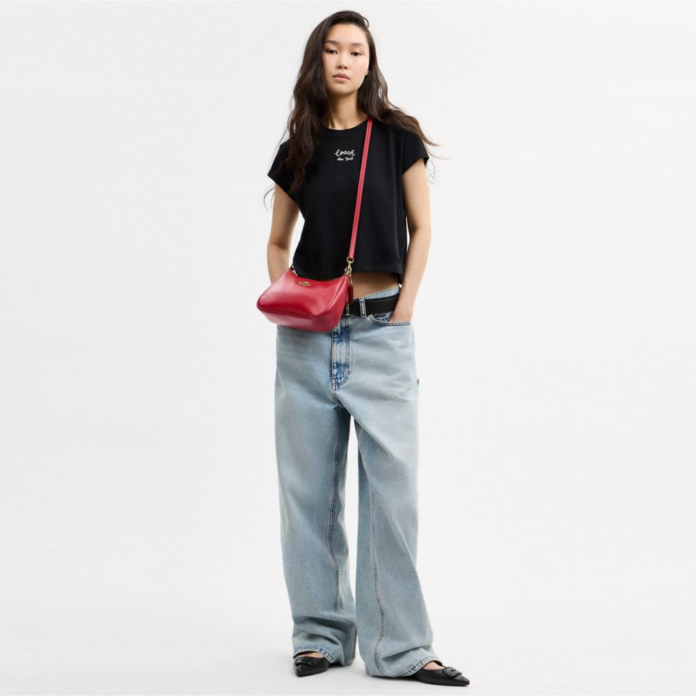 Coach Soft Teri Shoulder Bag Gold/Poppy